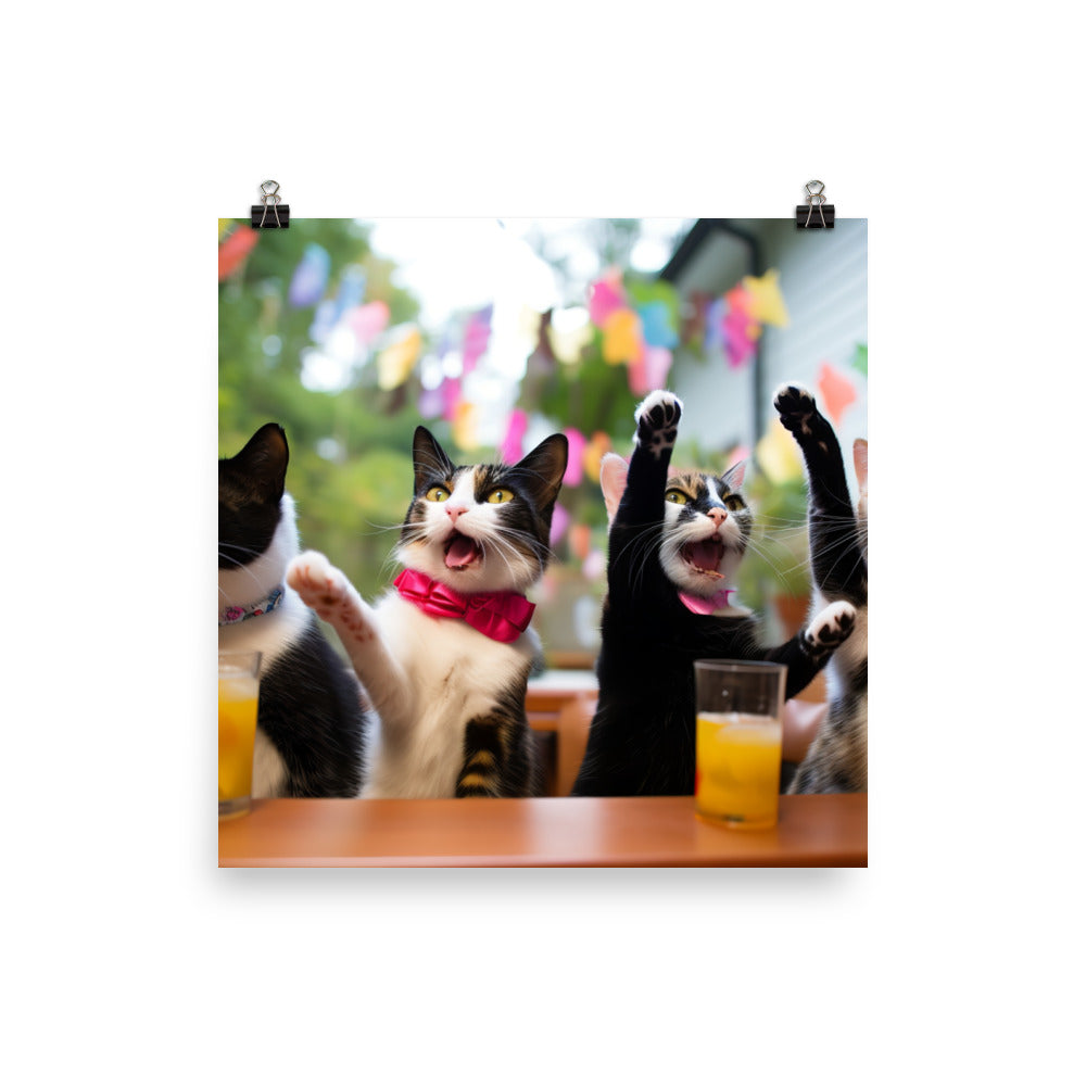 Japanese Bobtail Photo paper poster - PosterfyAI.com