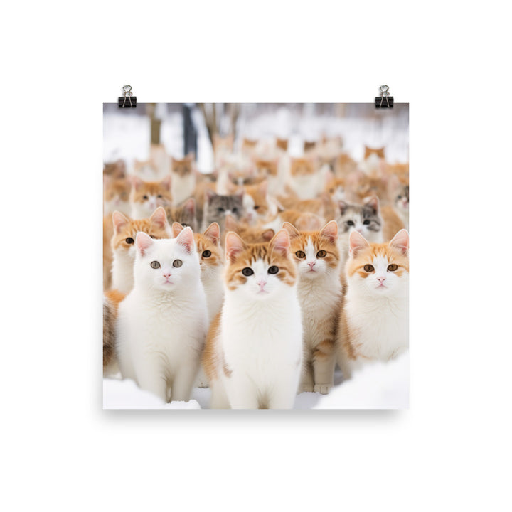 Japanese Bobtail Photo paper poster - PosterfyAI.com