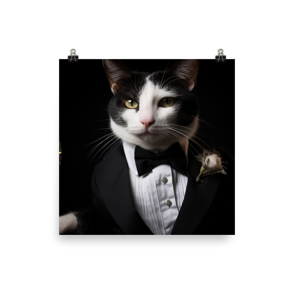 Japanese Bobtail Photo paper poster - PosterfyAI.com