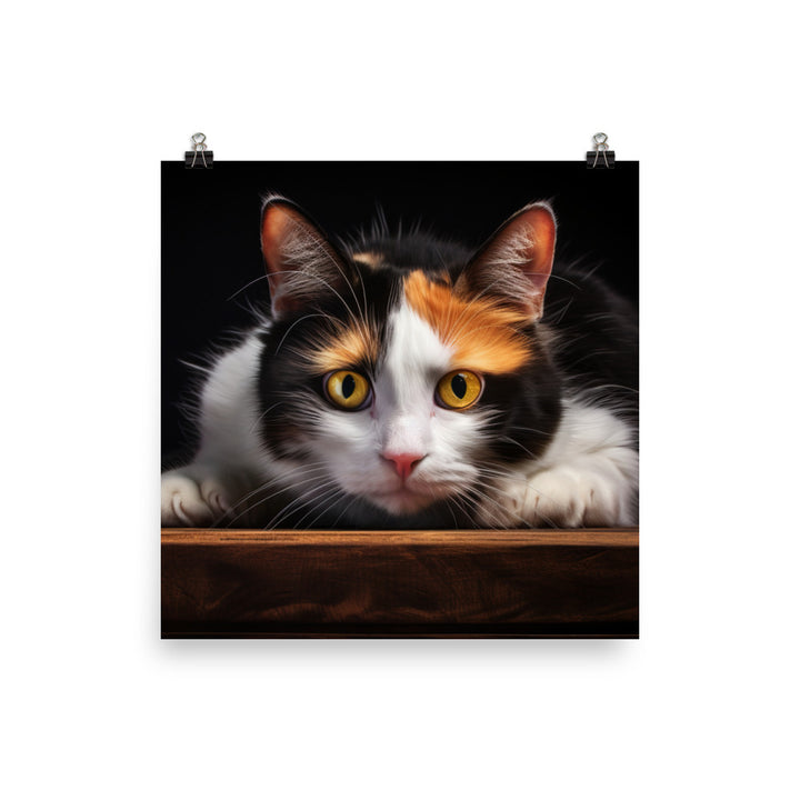 Japanese Bobtail Photo paper poster - PosterfyAI.com