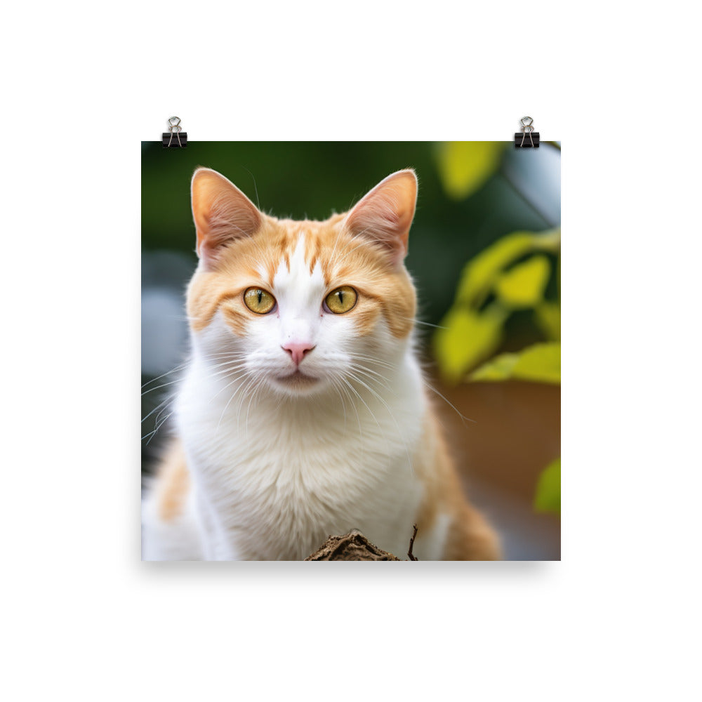 Japanese Bobtail Photo paper poster - PosterfyAI.com