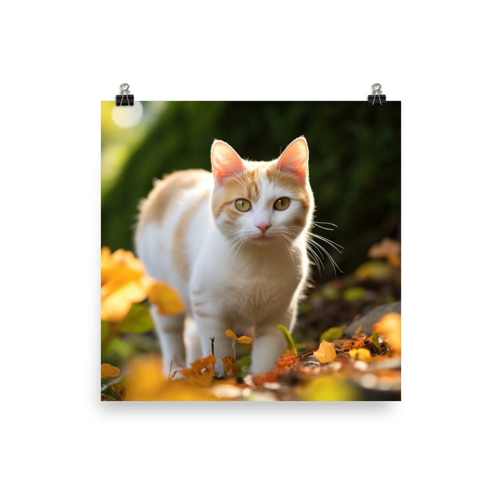 Japanese Bobtail Photo paper poster - PosterfyAI.com