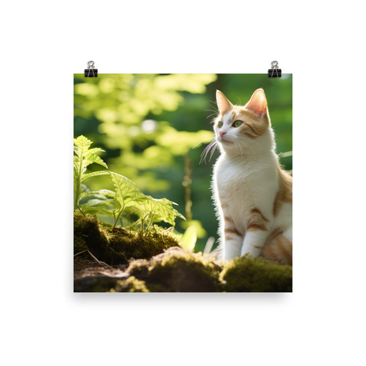 Japanese Bobtail Photo paper poster - PosterfyAI.com