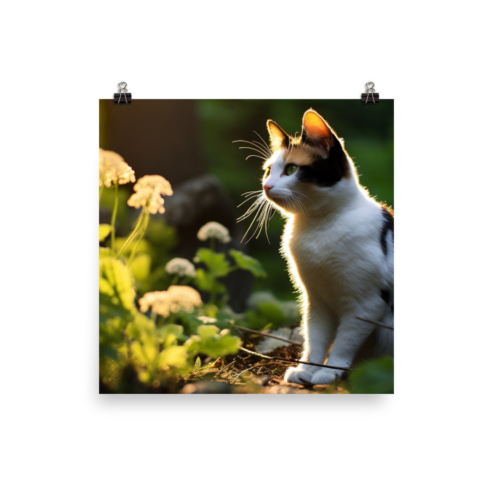 Japanese Bobtail Photo paper poster - PosterfyAI.com