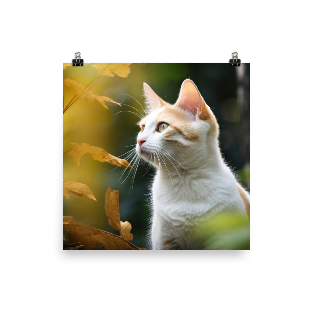Japanese Bobtail Photo paper poster - PosterfyAI.com