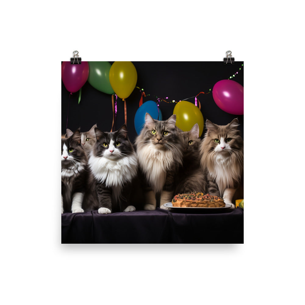 Norwegian Forest Photo paper poster - PosterfyAI.com