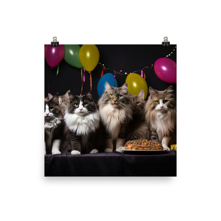 Norwegian Forest Photo paper poster - PosterfyAI.com