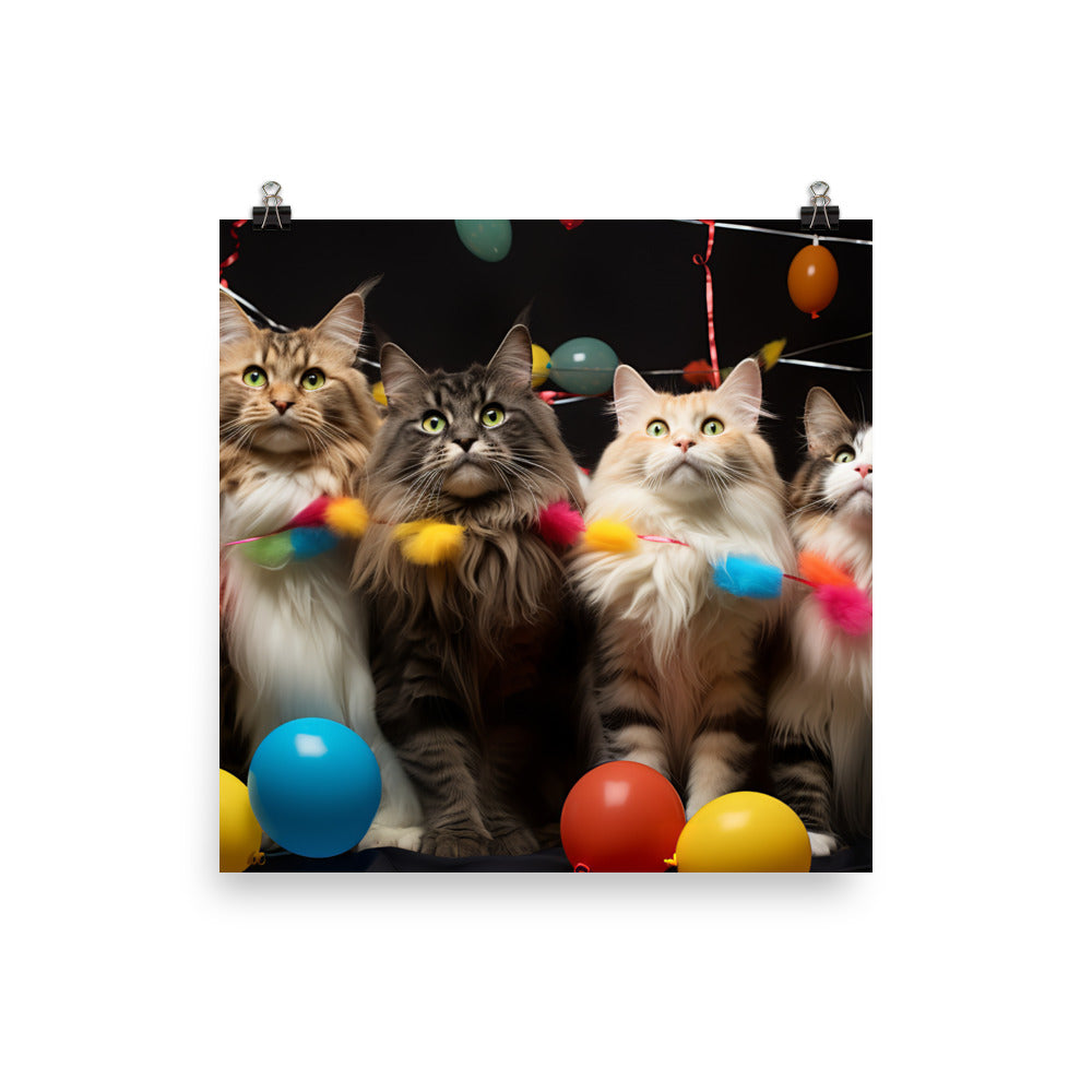 Norwegian Forest Photo paper poster - PosterfyAI.com