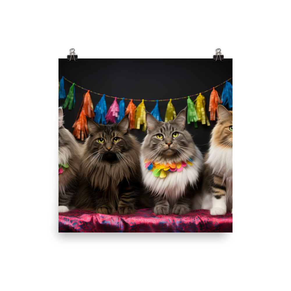 Norwegian Forest Photo paper poster - PosterfyAI.com