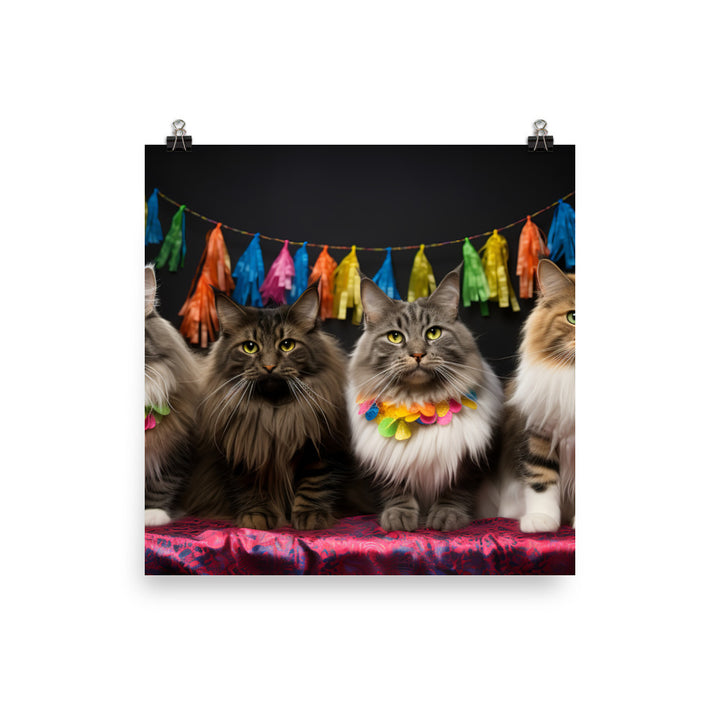 Norwegian Forest Photo paper poster - PosterfyAI.com