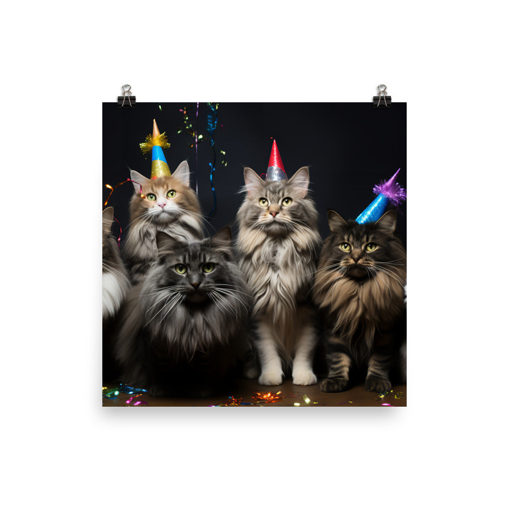 Norwegian Forest Photo paper poster - PosterfyAI.com