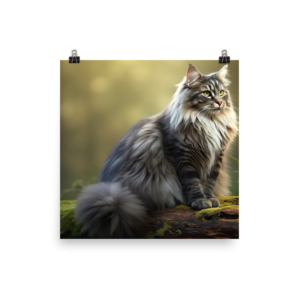Norwegian Forest Photo paper poster - PosterfyAI.com