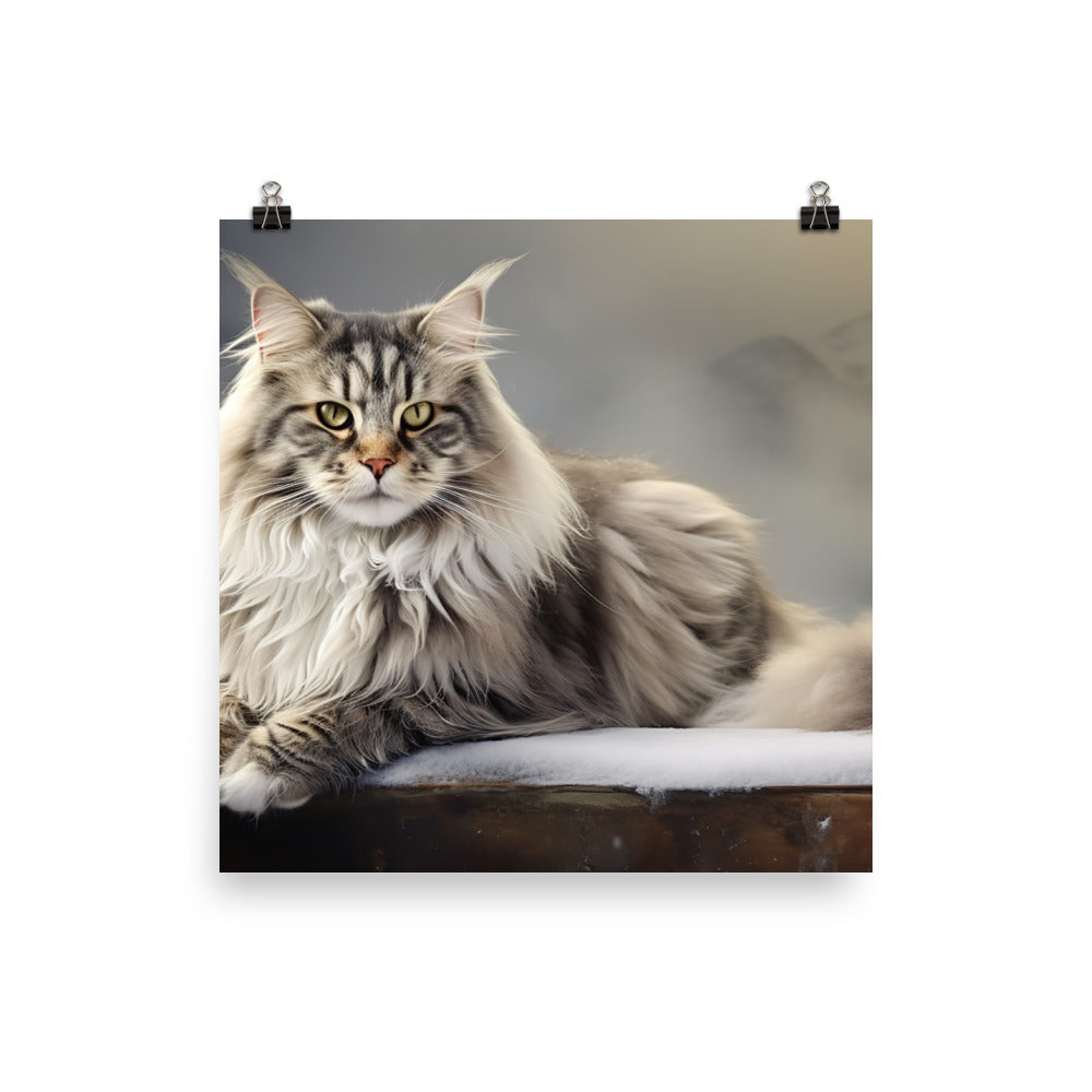 Norwegian Forest Photo paper poster - PosterfyAI.com