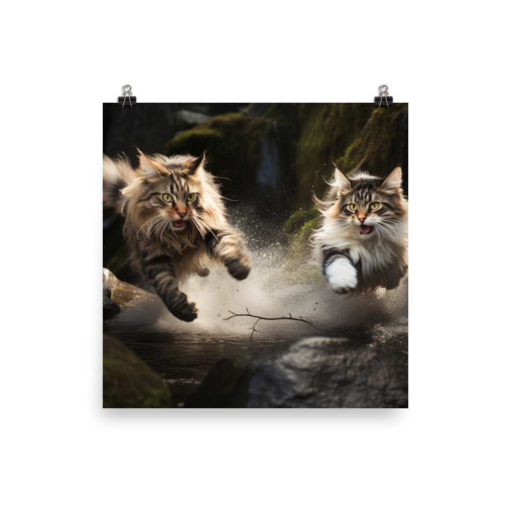Norwegian Forest Photo paper poster - PosterfyAI.com