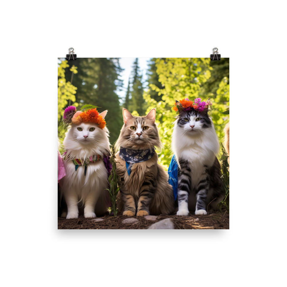 Norwegian Forest Photo paper poster - PosterfyAI.com