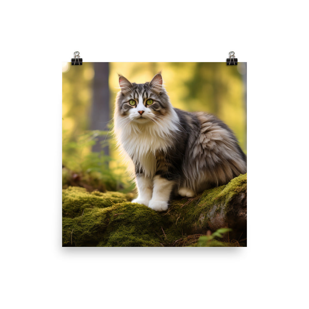 Norwegian Forest Photo paper poster - PosterfyAI.com