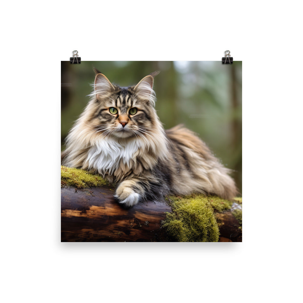 Norwegian Forest Photo paper poster - PosterfyAI.com
