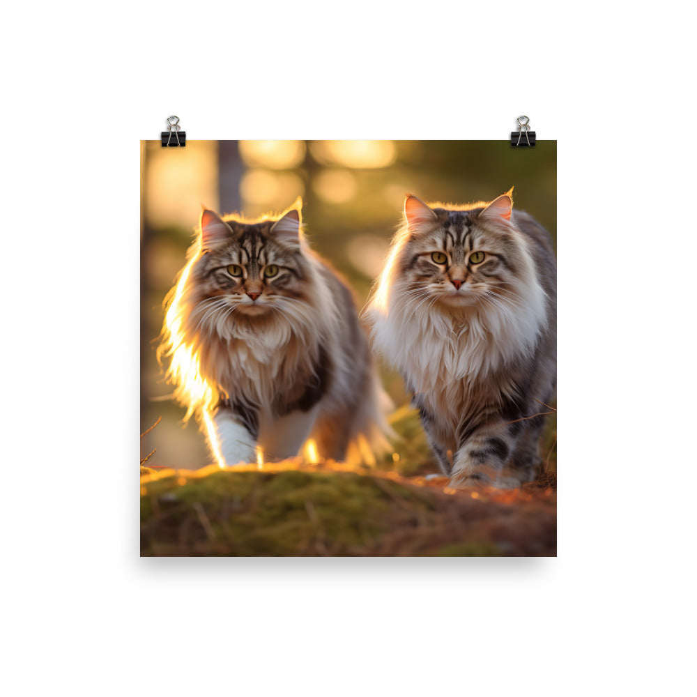 Norwegian Forest Photo paper poster - PosterfyAI.com