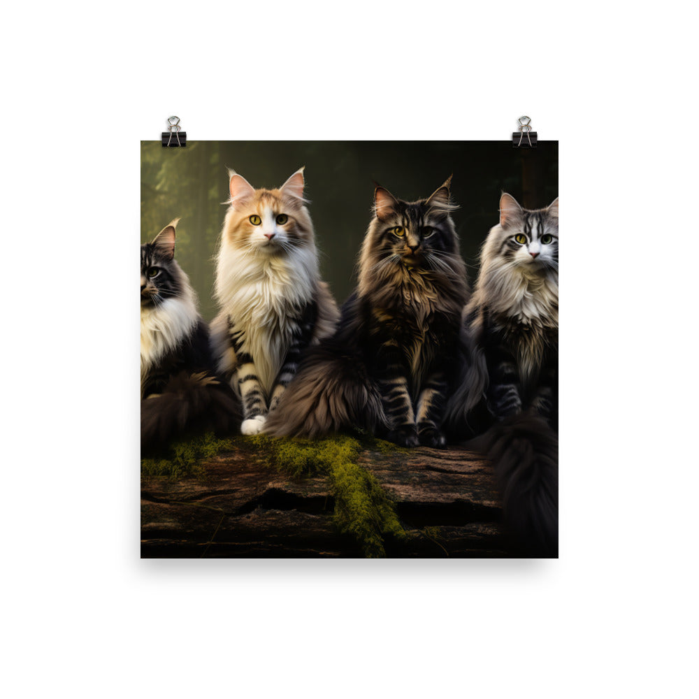 Norwegian Forest Photo paper poster - PosterfyAI.com