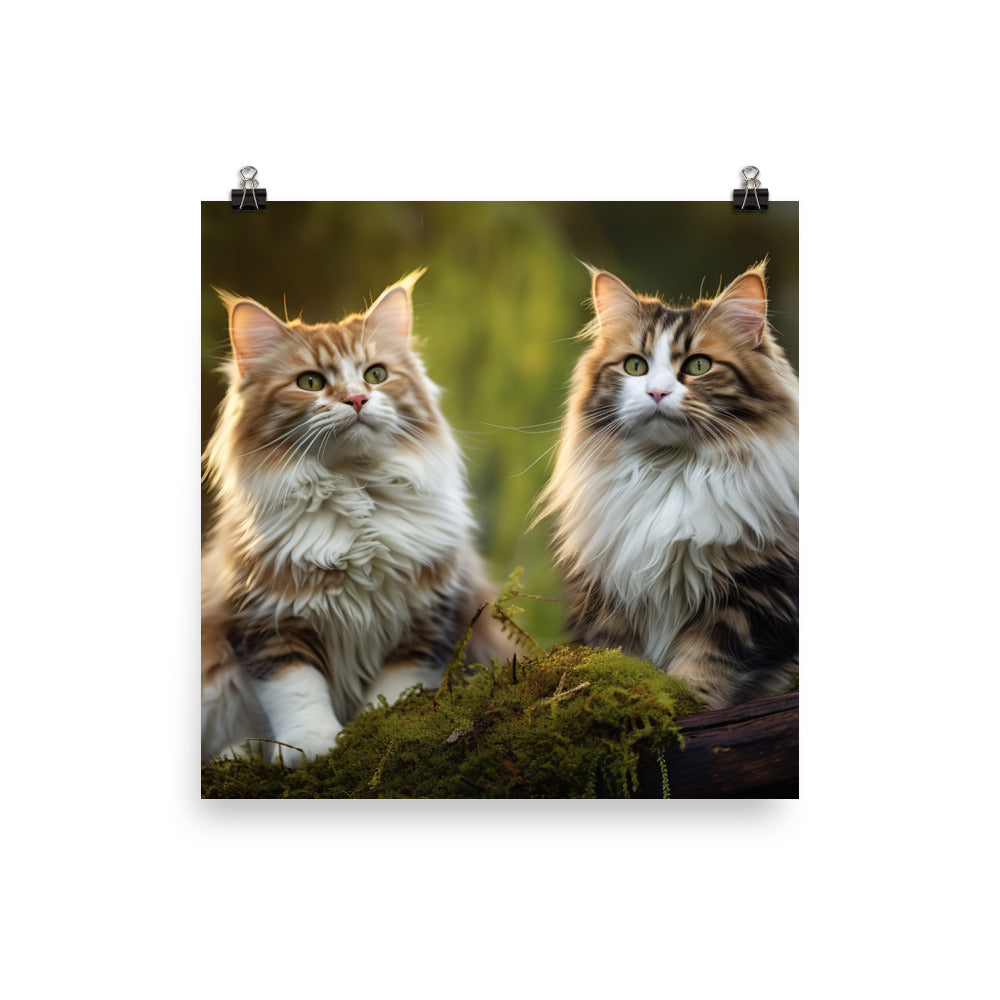 Norwegian Forest Photo paper poster - PosterfyAI.com