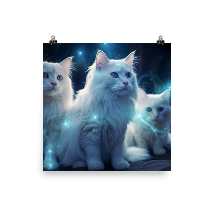 Turkish Angora Photo paper poster - PosterfyAI.com