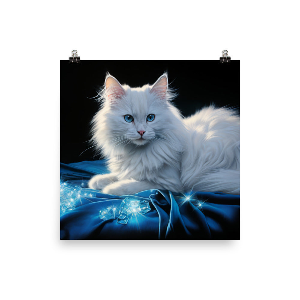 Turkish Angora Photo paper poster - PosterfyAI.com