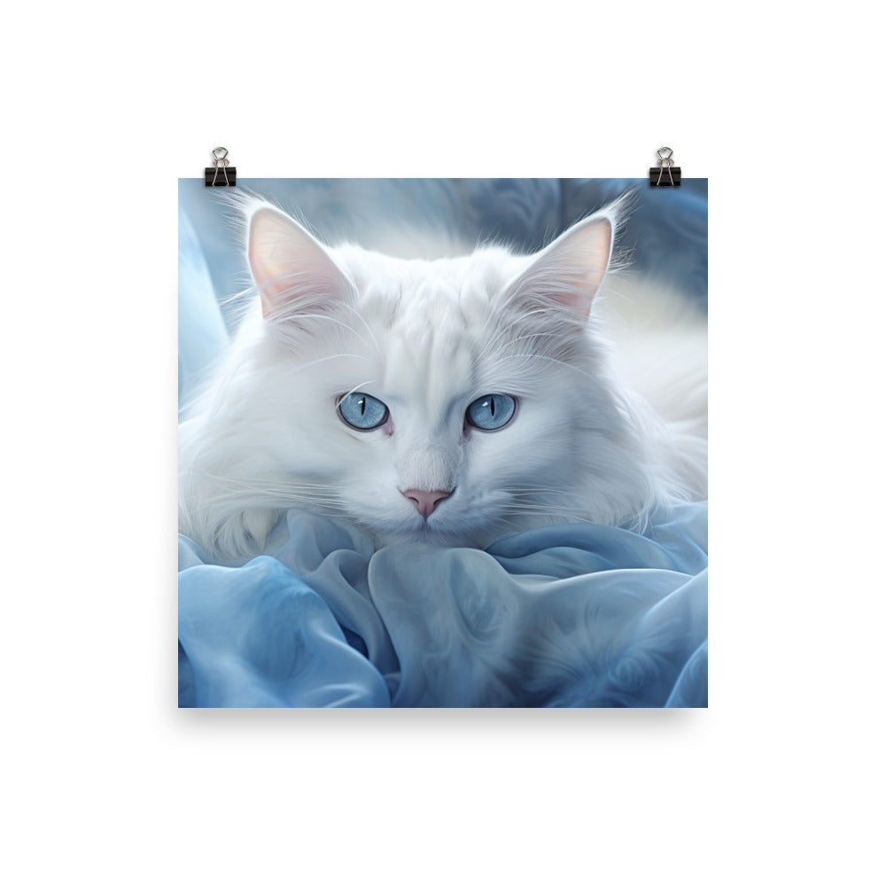 Turkish Angora Photo paper poster - PosterfyAI.com