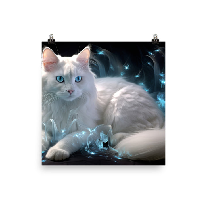 Turkish Angora Photo paper poster - PosterfyAI.com