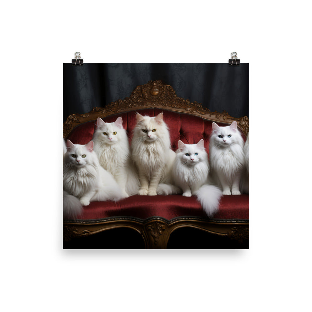 Turkish Angora Photo paper poster - PosterfyAI.com