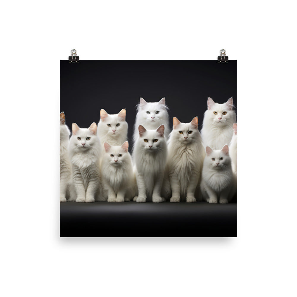 Turkish Angora Photo paper poster - PosterfyAI.com