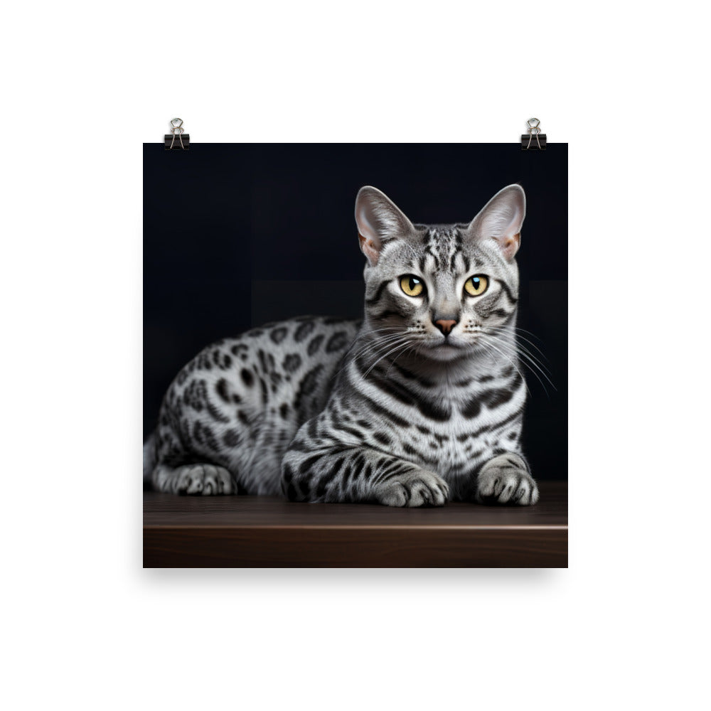 Egyptian Mau Photo paper poster - PosterfyAI.com