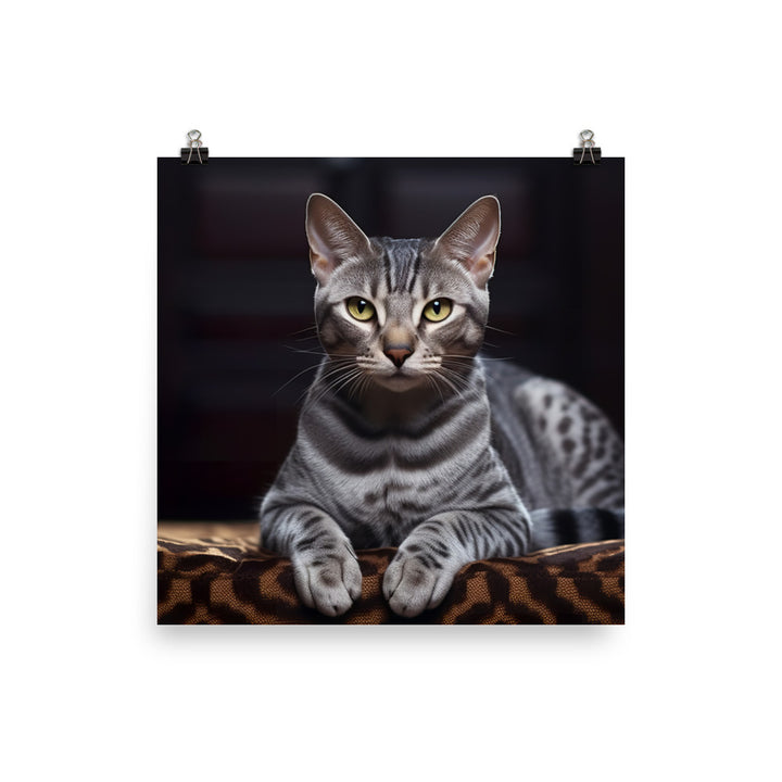 Egyptian Mau Photo paper poster - PosterfyAI.com