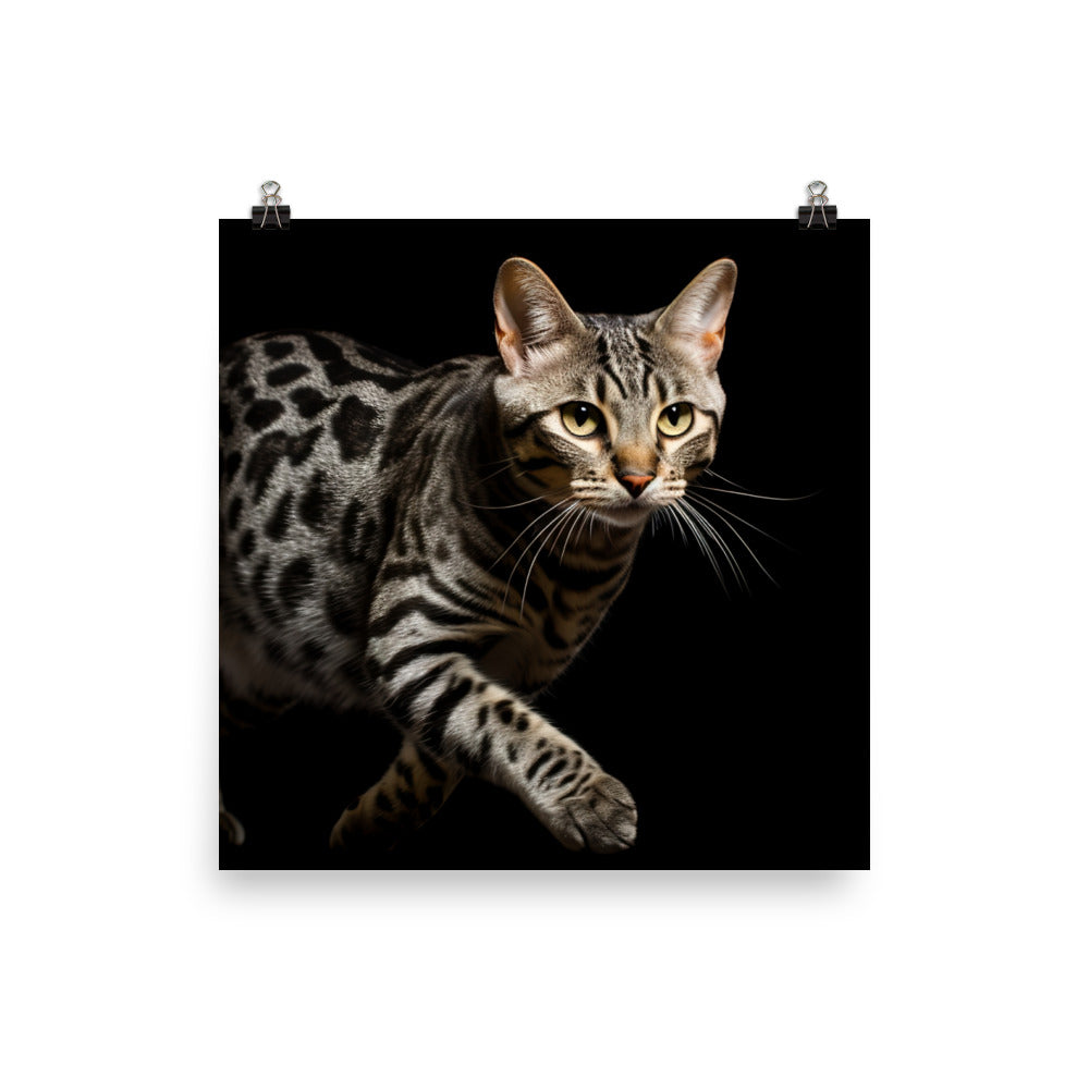 Egyptian Mau Photo paper poster - PosterfyAI.com