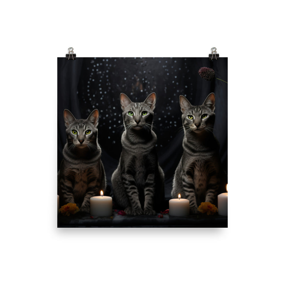 Egyptian Mau Photo paper poster - PosterfyAI.com