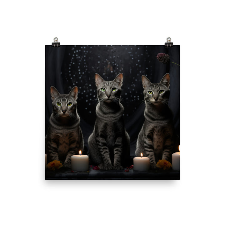 Egyptian Mau Photo paper poster - PosterfyAI.com