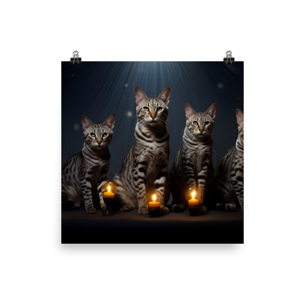 Egyptian Mau Photo paper poster - PosterfyAI.com