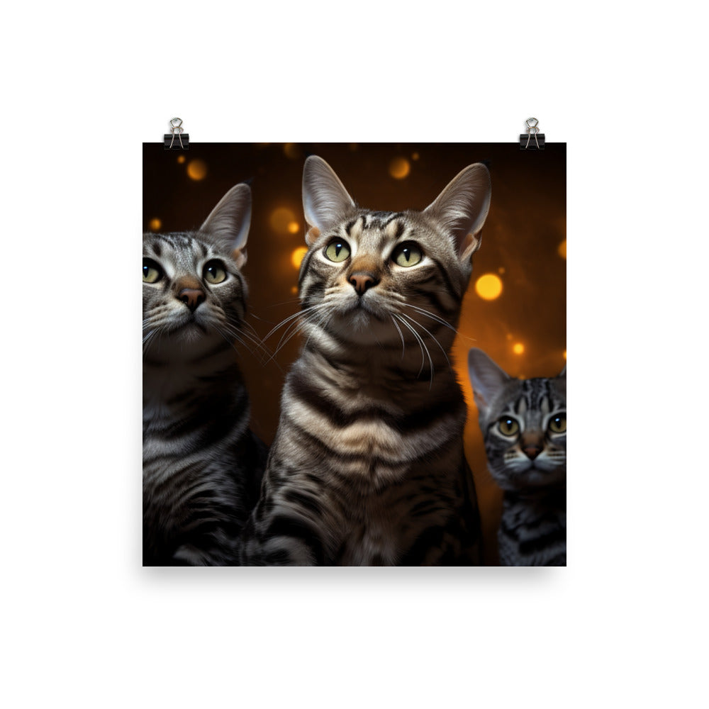 Egyptian Mau Photo paper poster - PosterfyAI.com