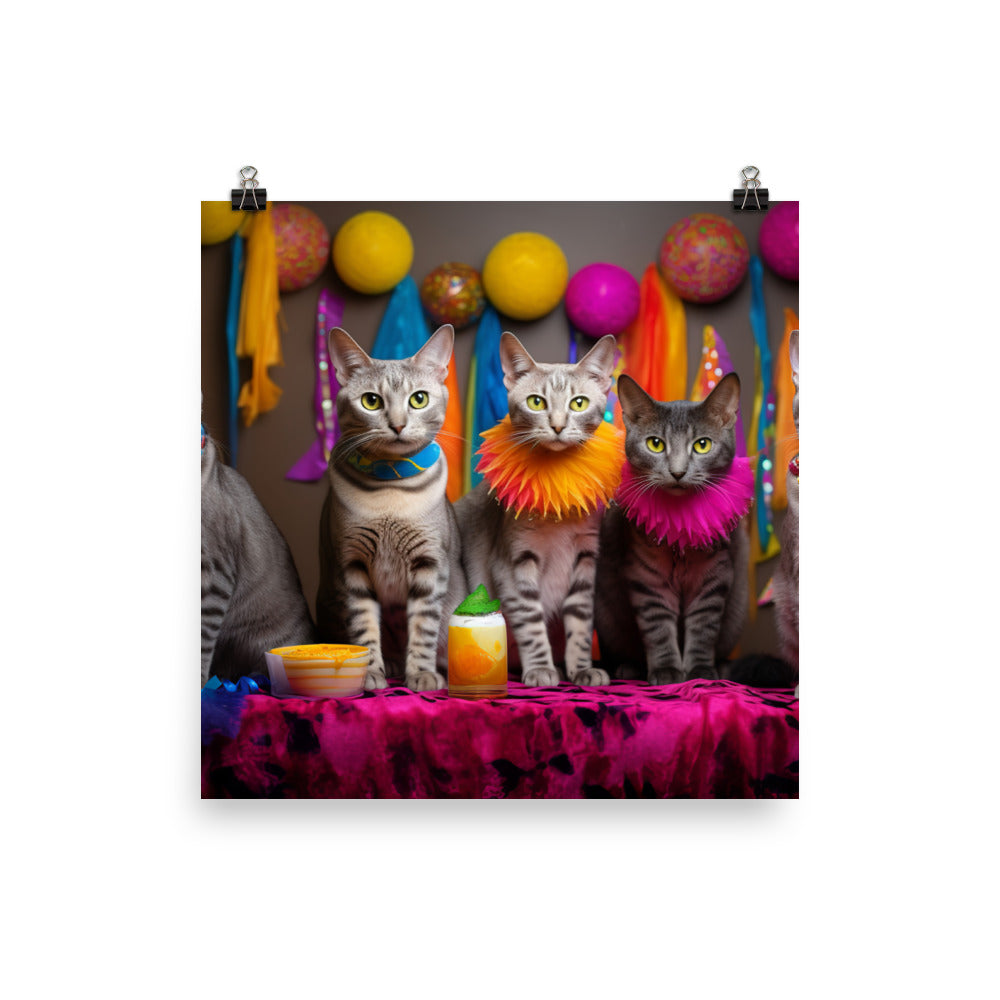 Egyptian Mau Photo paper poster - PosterfyAI.com