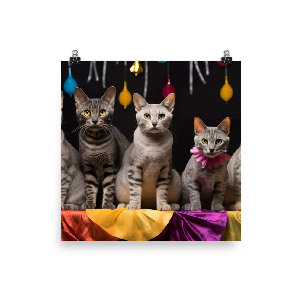 Egyptian Mau Photo paper poster - PosterfyAI.com