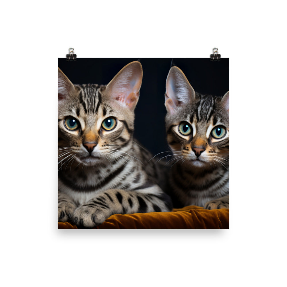 Egyptian Mau Photo paper poster - PosterfyAI.com