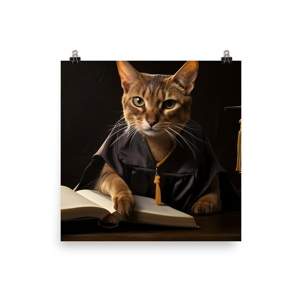 Abyssinian Student Photo paper poster - PosterfyAI.com