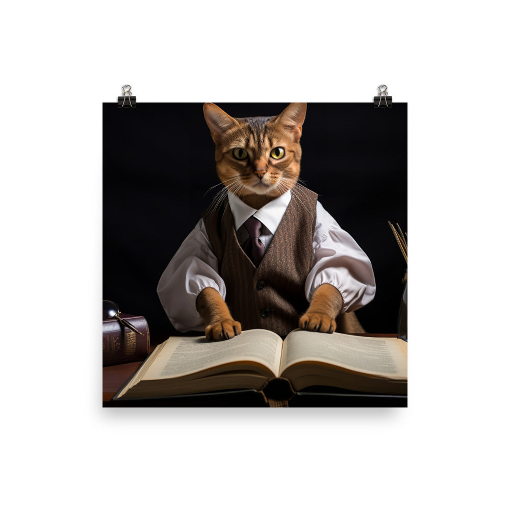 Abyssinian Student Photo paper poster - PosterfyAI.com