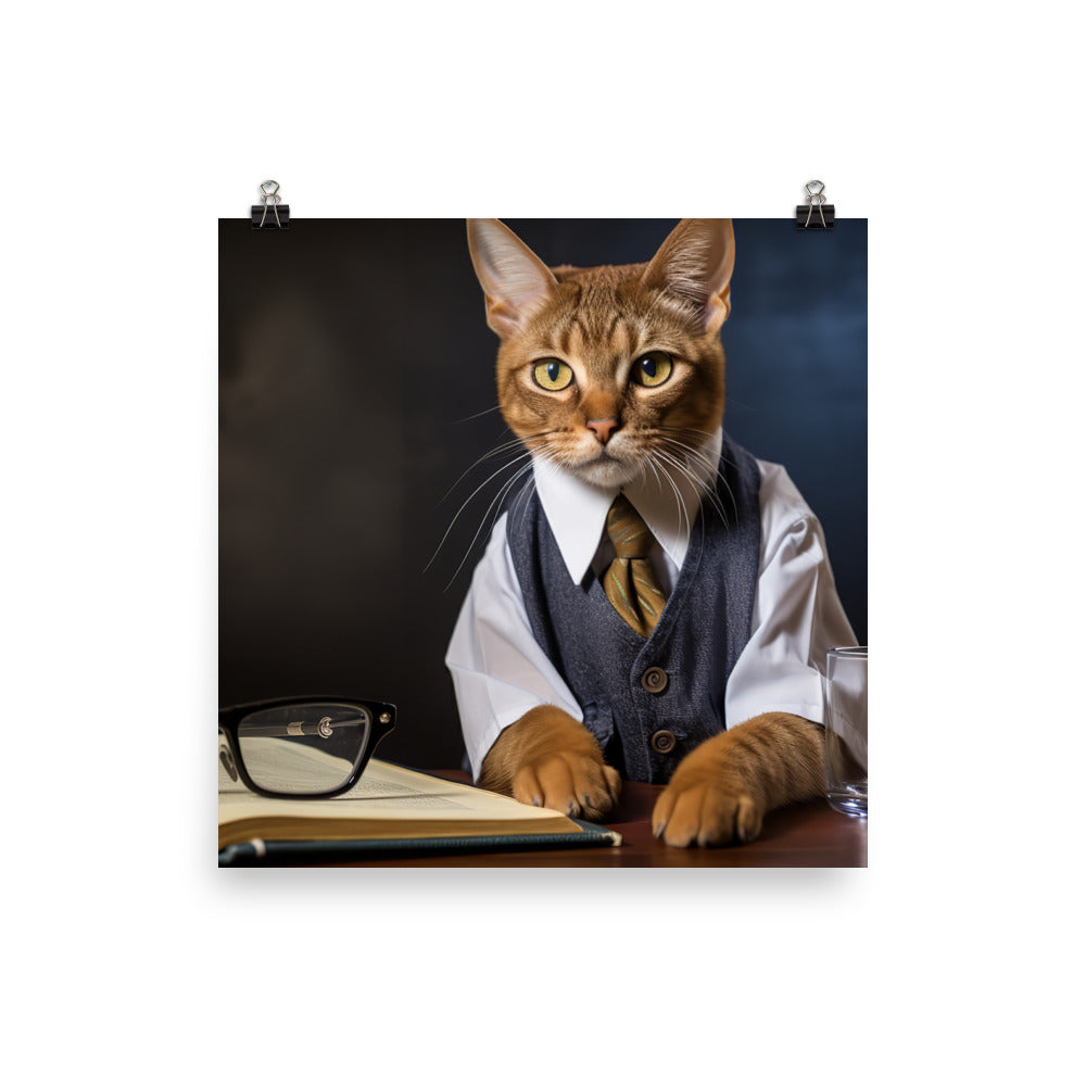 Abyssinian Student Photo paper poster - PosterfyAI.com