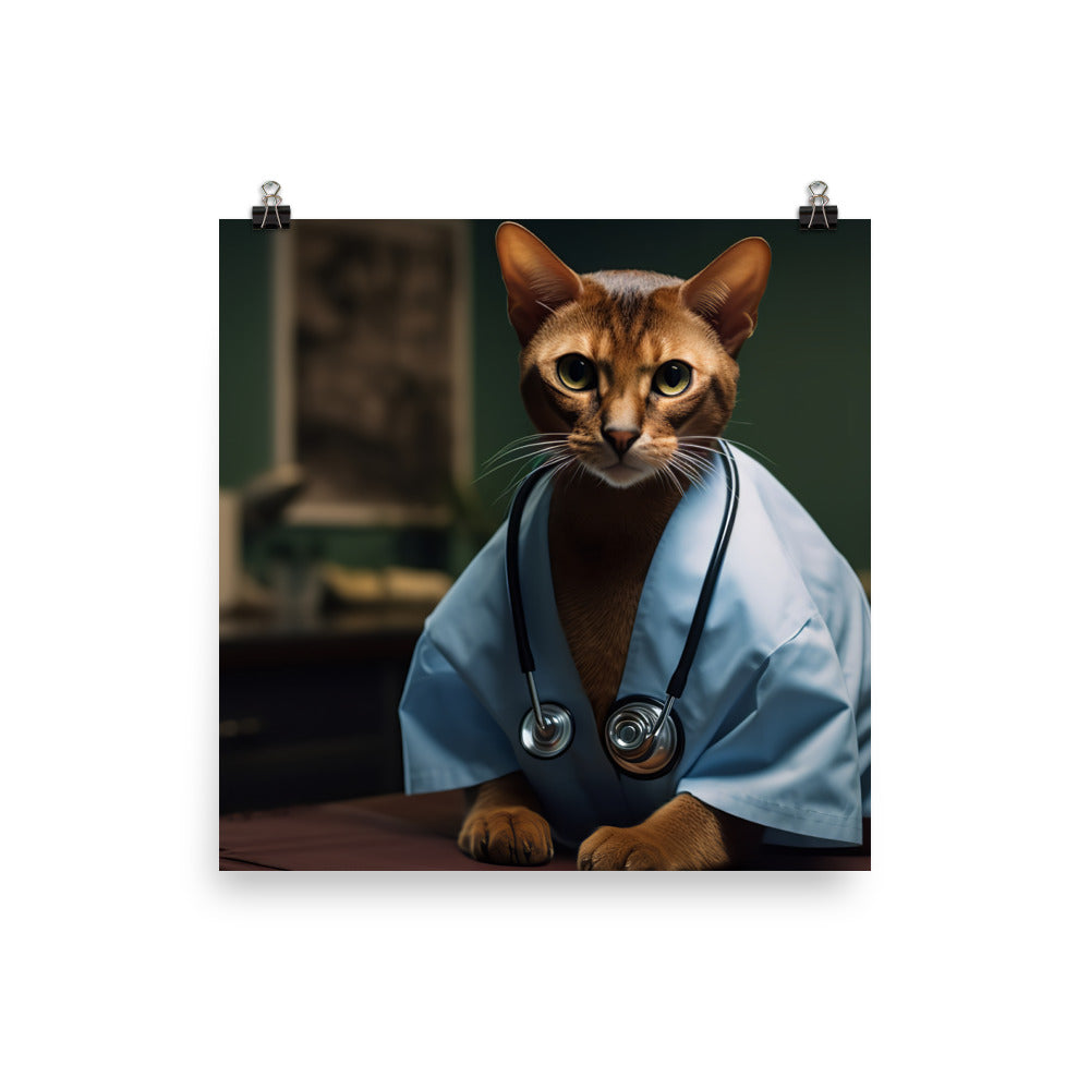 Abyssinian Doctor Photo paper poster - PosterfyAI.com