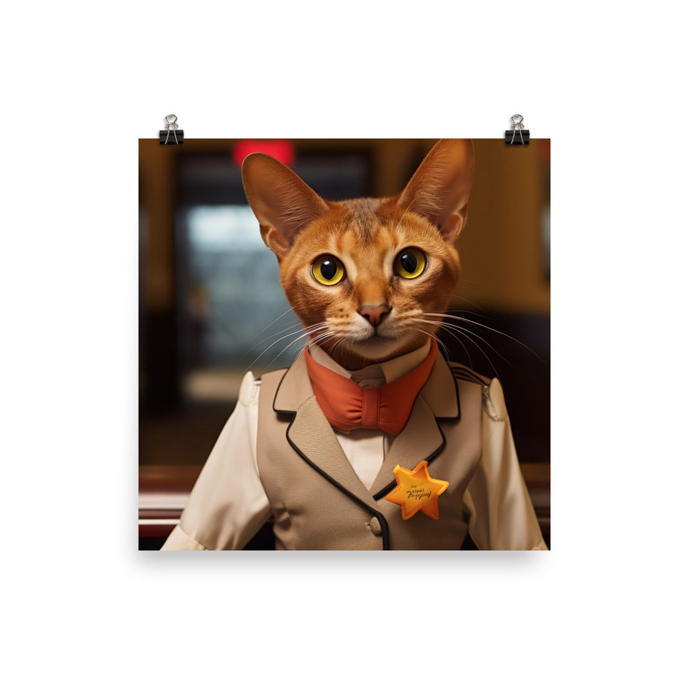 Abyssinian Hotel Staff Photo paper poster - PosterfyAI.com