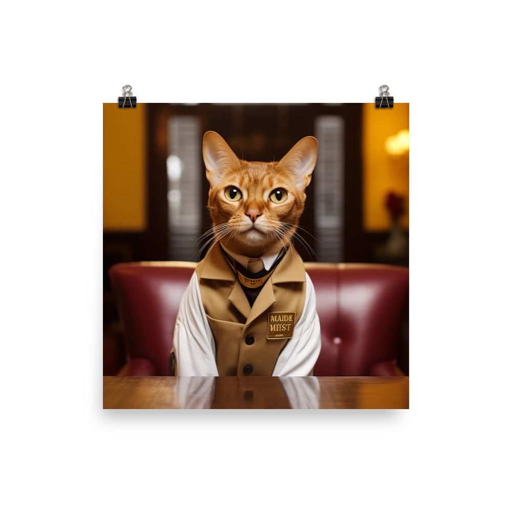 Abyssinian Hotel Staff Photo paper poster - PosterfyAI.com