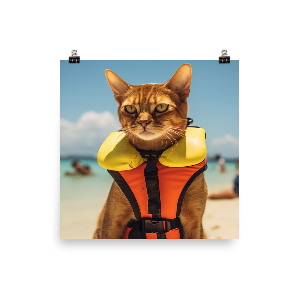 Abyssinian Lifeguard Photo paper poster - PosterfyAI.com