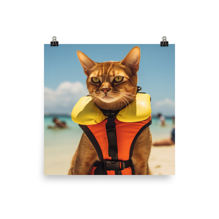 Abyssinian Lifeguard Photo paper poster - PosterfyAI.com
