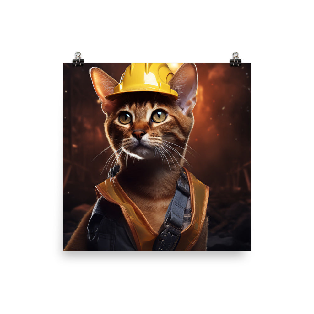 Abyssinian Contractor Photo paper poster - PosterfyAI.com
