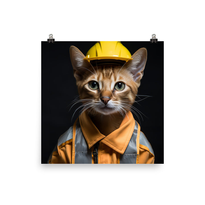 Abyssinian Contractor Photo paper poster - PosterfyAI.com